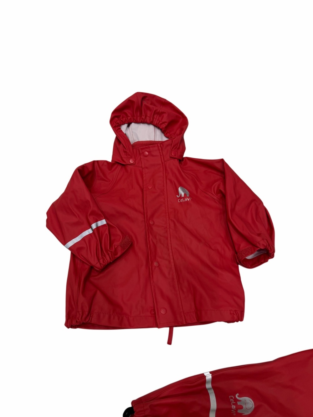 Celavi Kids Rain Set Pants And Jacket  Red Size 2 Years / 90 - Picture 2 of 7